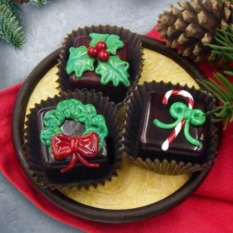 Glass Christmas Chocolates