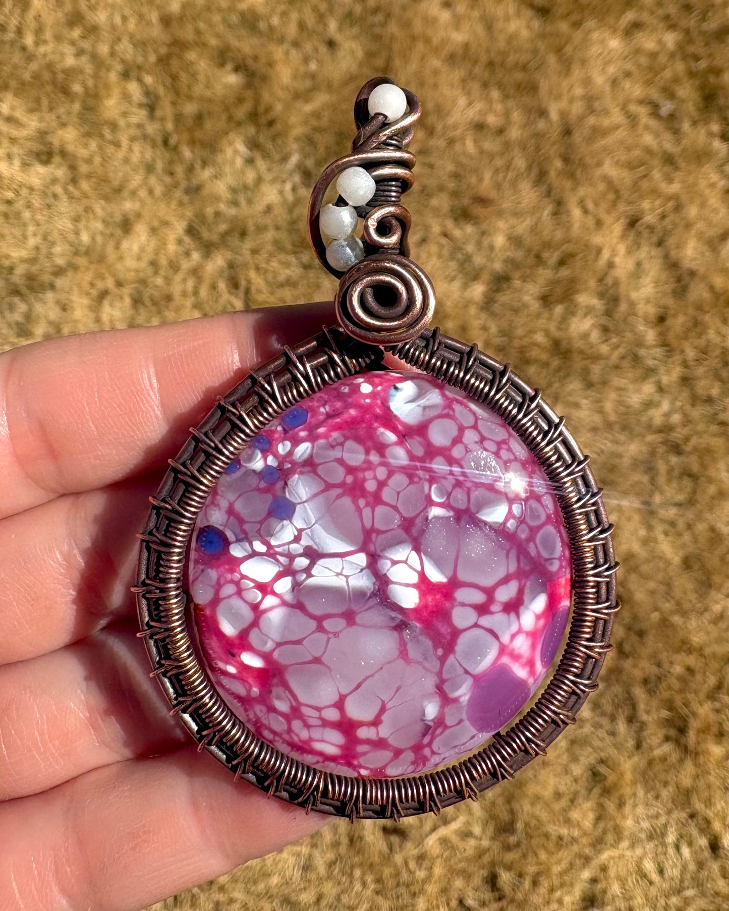 Wire-wrapped Nubbin Pendant