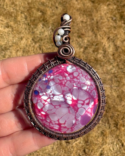 Wire-wrapped Nubbin Pendant
