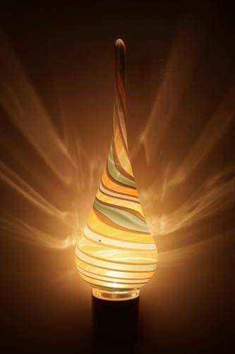 Nightlight in Swirled Glass