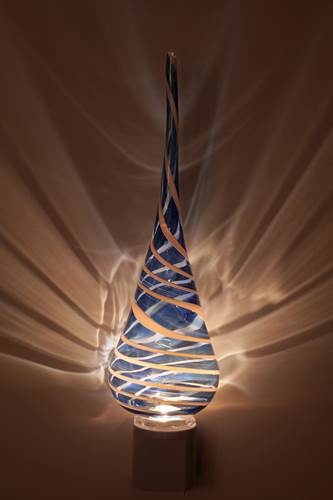 Nightlight in Swirled Glass