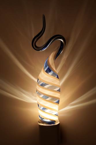 Nightlight in Swirled Glass