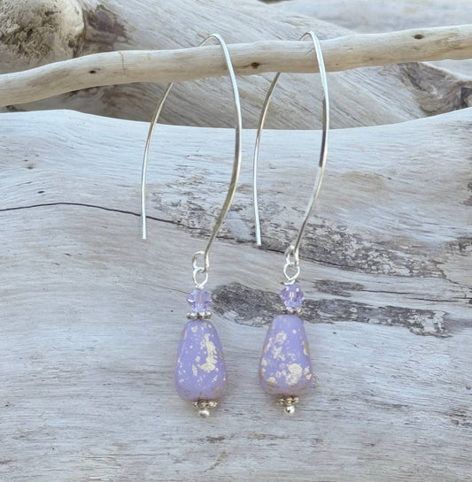 Organic Long Drop Earrings