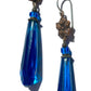 Long Turquoise Prism Drop Earrings