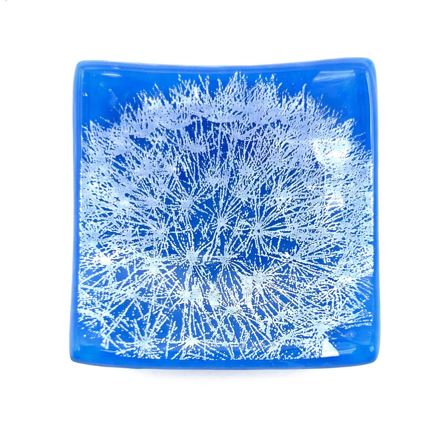 Enameled Glass Trinket Dish - Dandelion