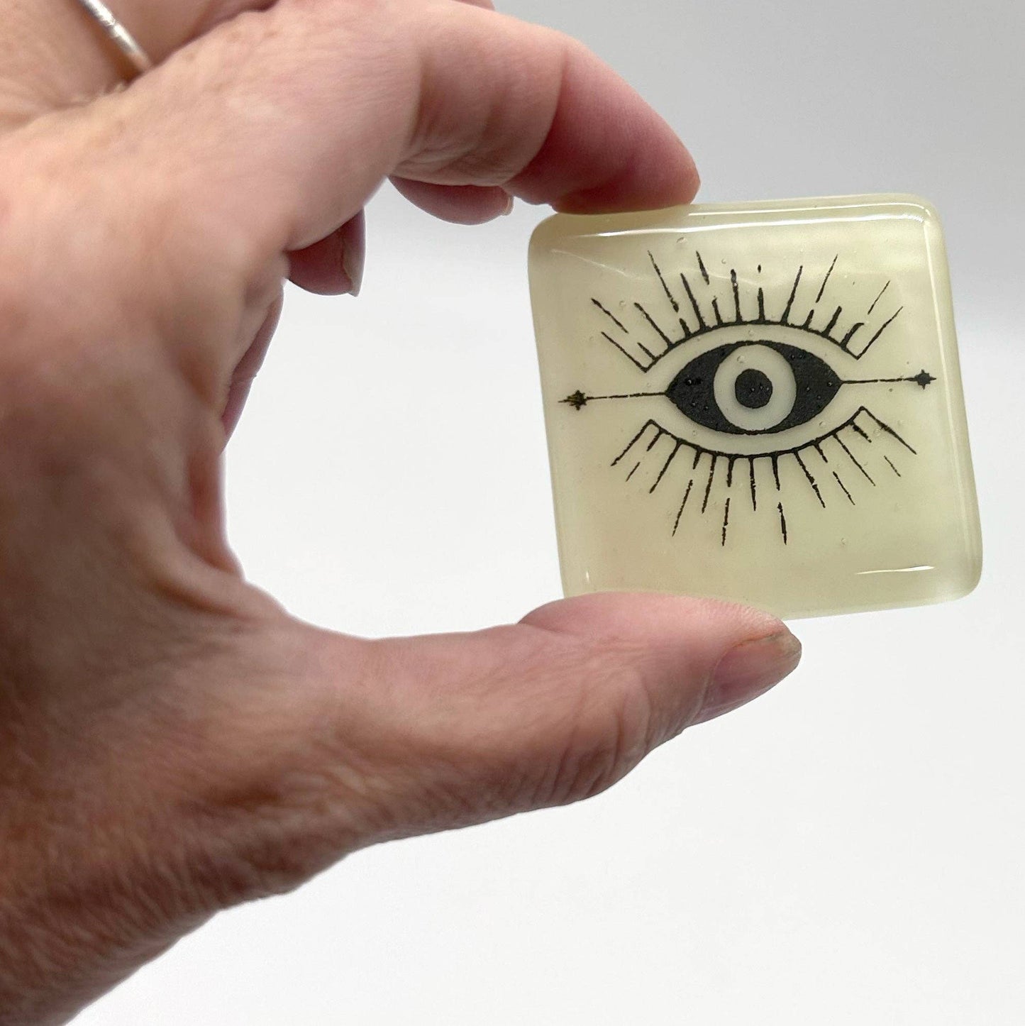 Glass Magnet - Evil Eye