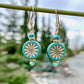 Aster Flower Glass Earrings - Asst Colors