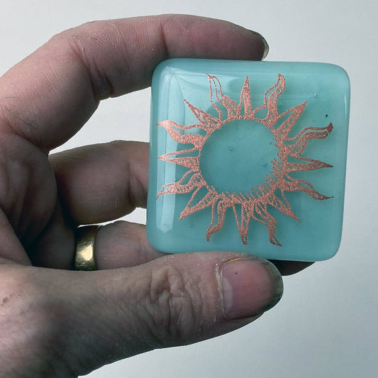 Glass Magnet - Sun