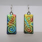 Spiral Dichroic Earrings
