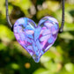 Confetti Flameworked Glass Heart Necklace