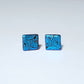 Dichroic Stud Earrings - Square