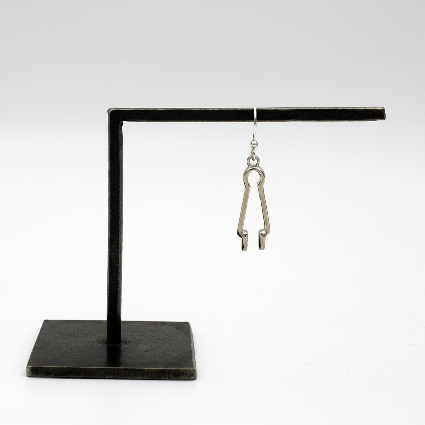 Glass Tool Charm Earrings