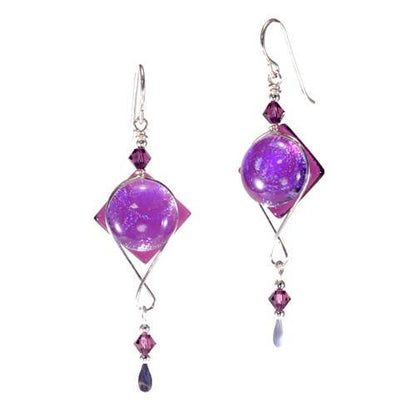 Circle-Square Earrings